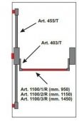 Bare antipanica usa 1 canat – inch. in 3 pct. centru, sus/jos din lateral – FARA maner ext. si cheie