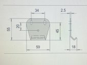 Blocator pe toc pt. antipanica pvc / lemn