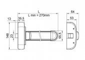 Manere antipanica PUSH BAR ANTIPANIC ITALIA – inch. 1 pct. cu maner ext. si cheie